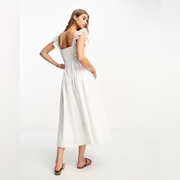 Abercrombie Ruffle Smocked Midi - Picture 3 of 9